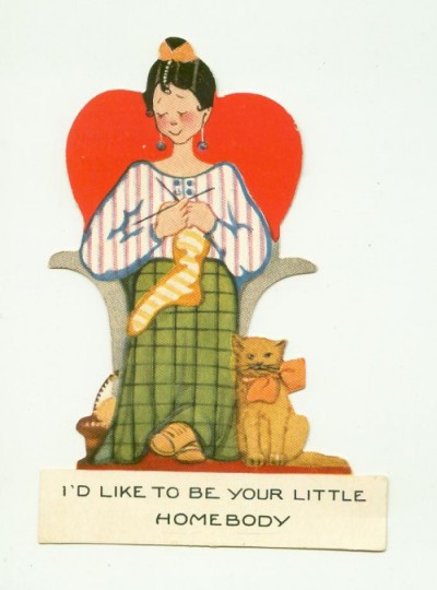 Valentine's card reading 'I'd like to be your homebody'